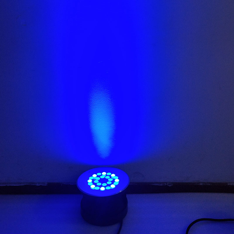 Luz LED Inground RGB DMX IP68 à prova d'água, lâmpada de degrau para deck, luz de jardim ao ar livre, luz de túnel para piscina, luzes subterrâneas para paisagismo