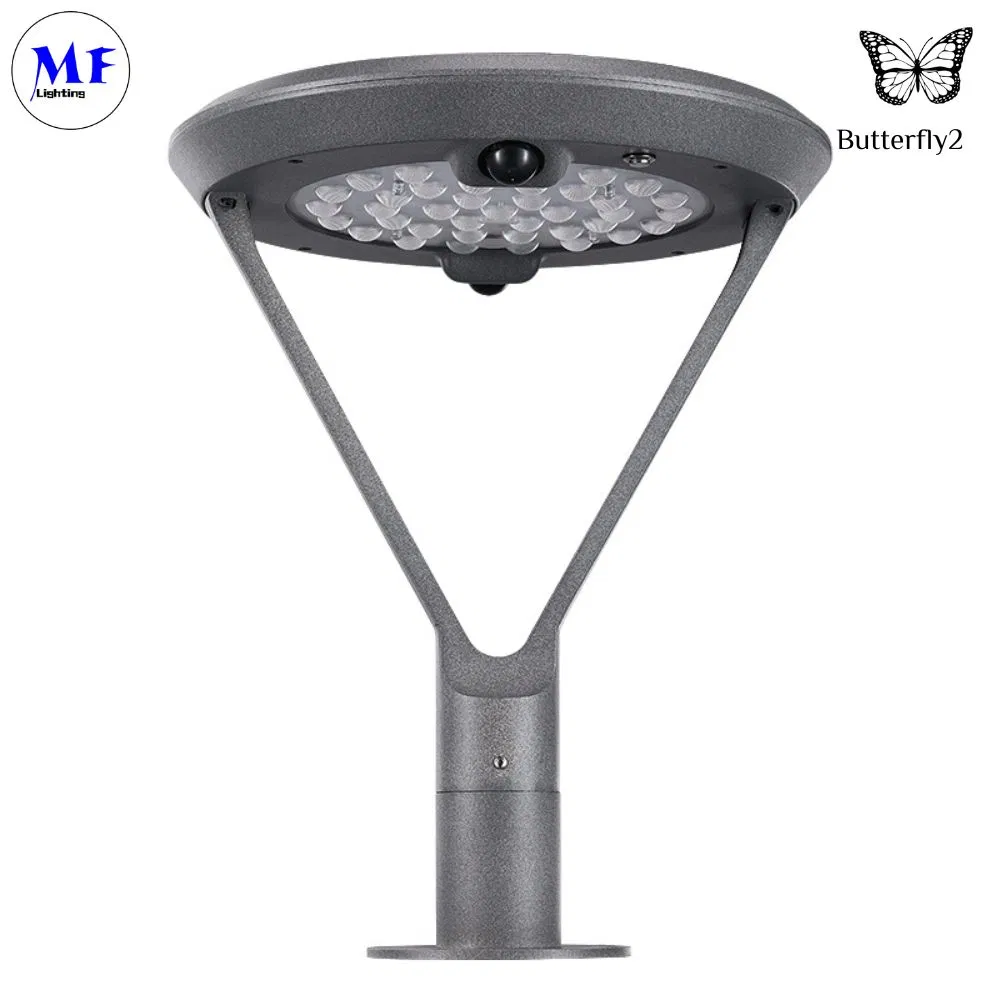 Preço de Fábrica IP66 Luz Solar LED ao Ar Livre à Prova d'Água para Jardim de Courtyard, Villa, Calçada, Parque com Painel Solar e Sensor de Movimento PIR