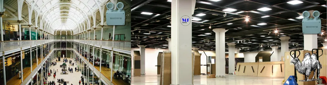 Preço de Fábrica IP65 AC85-265V Bateria de Lítio Ajustável Cabeça ABS Luz de Emergência de Duas Cabeças Luz de Emergência de Segurança Luz LED de Emergência de Saída