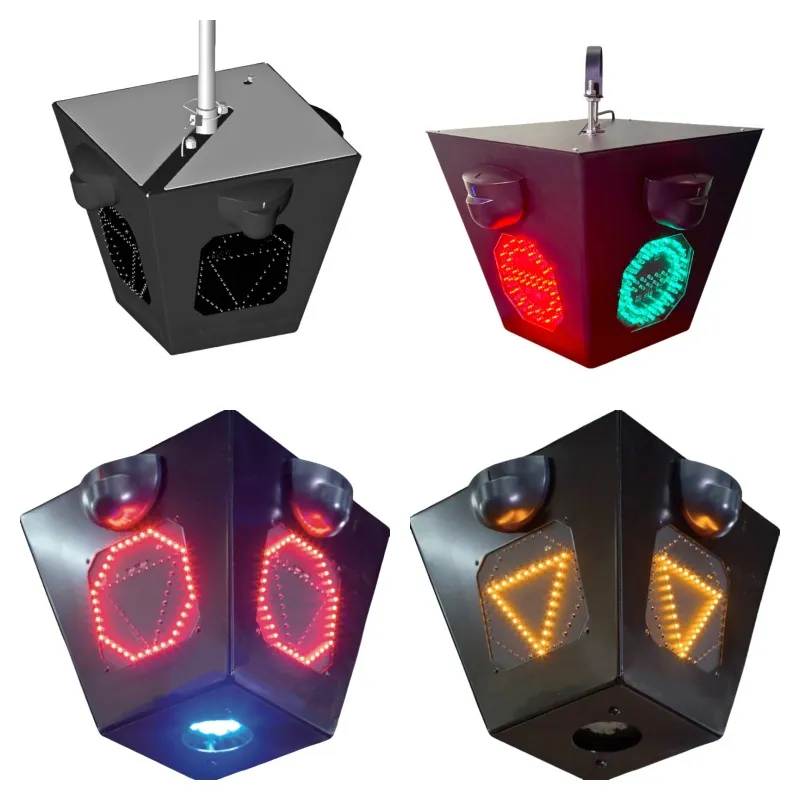 DC 15-30V Sinal de Tráfego de Advertência LED para Montagem em Parede em Armazém de Interseção de Segurança