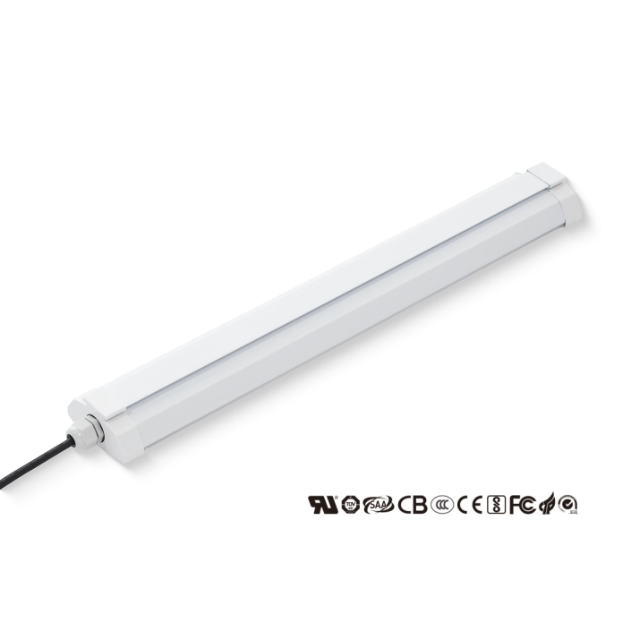 Luz Tri-Proof LED à Prova d'Água IP65 Fixture LED para Iluminação de Túnel, Metrô e Passagens Subterrâneas com Alta Durabilidade Certificação CE RoHS