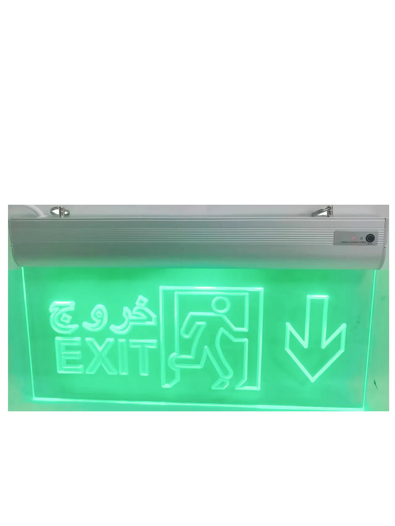3 Horas Luz de Emergência LED Sinalizador de Saída Montado na Parede Lâmpada LED Sinal de Saída de Emergência