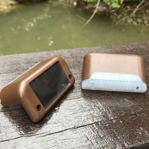 Luz de Caminho Solar para Escadas, Lâmpada de Parede Alimentada por Luz Solar, Lâmpadas de Paisagem, Luz para Escadas de Pátio para Jardim Externo