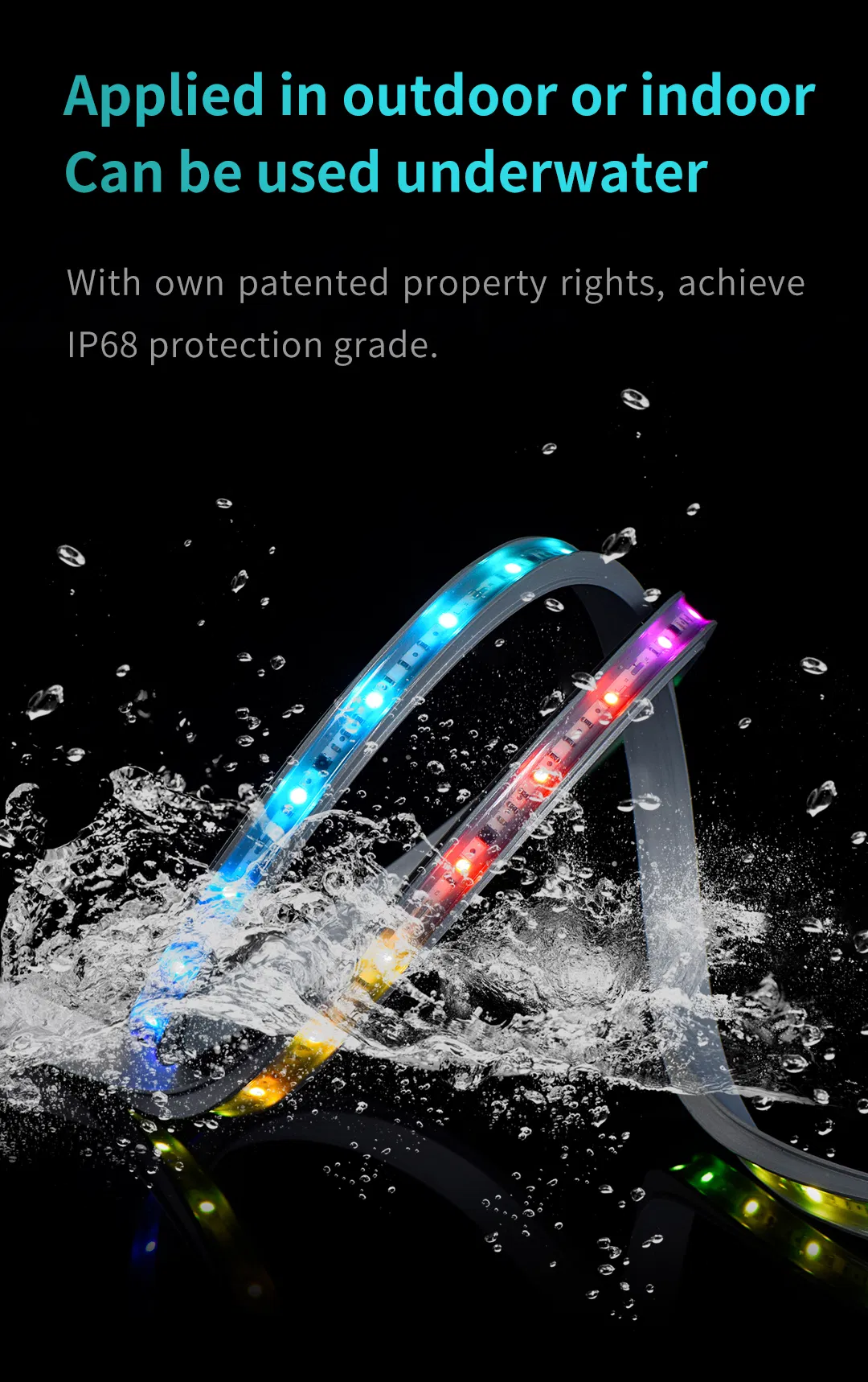 IP68 Fita LED RGB à Prova d'Água 12W/M