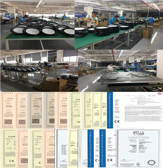 Estrutura de produção e montagem LED
