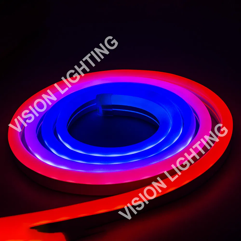 Paisagem ao Ar Livre 24V DMX512 Pixels Decoração de Natal Neon LED RGB Fita de Luz