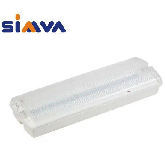 Sinal de Saída de Emergência com Luz LED Certificado CB/CE IP65 Recarregável 3W3.2V Bulkhead
