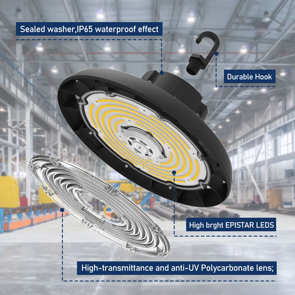 Dissipação Térmica e Lente da Lâmpada UFO LED