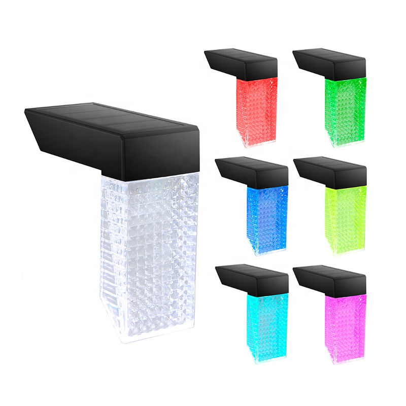 Iluminação Solar Moderna para Exterior LED para Portão, Iluminação de Paisagem para Jardim, Vila, Quintal, Luz Solar Exterior RGB Branco Quente