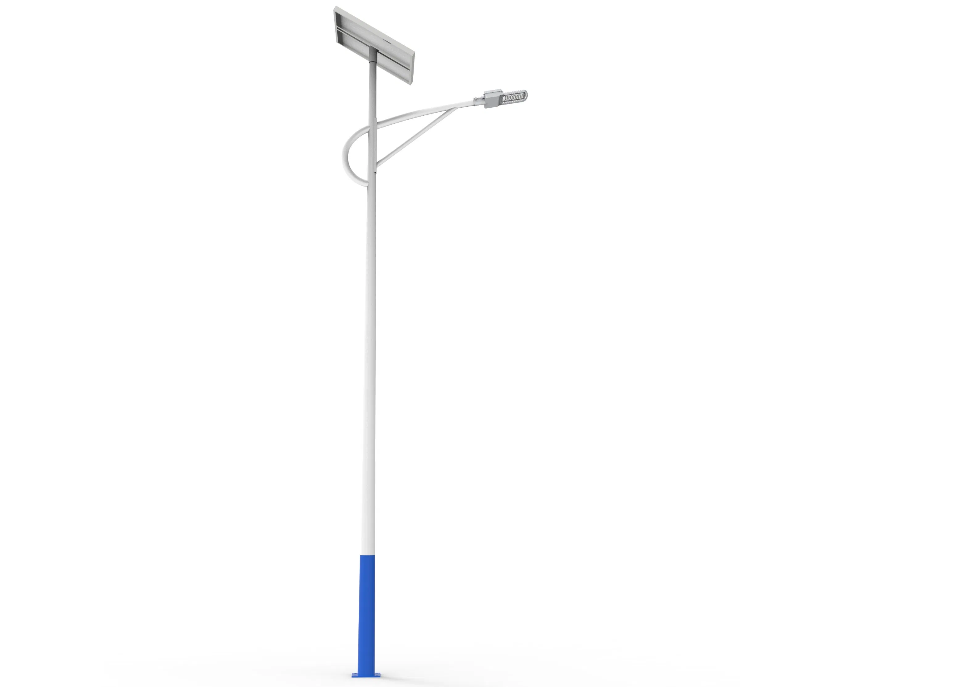 Luz de Rua Solar LED ao Ar Livre à Prova d'Água de Alumínio Integrado com Sensor de Movimento, Bateria de Lítio e Painel Solar IP65 IP66 IP67