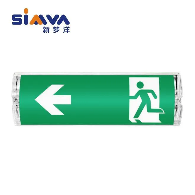 Sinal de Saída de Emergência com Luz LED Certificado CB/CE IP65 Recarregável 3W3.2V Bulkhead