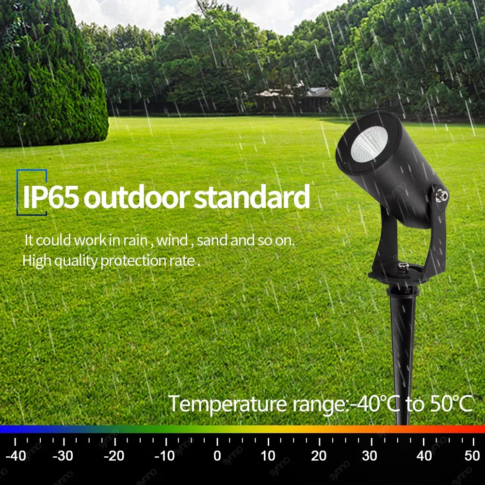 12V Jardim Paisagístico ao Ar Livre IP65 Luz LED RGB com Ângulo de Feixe Luz de Ponta