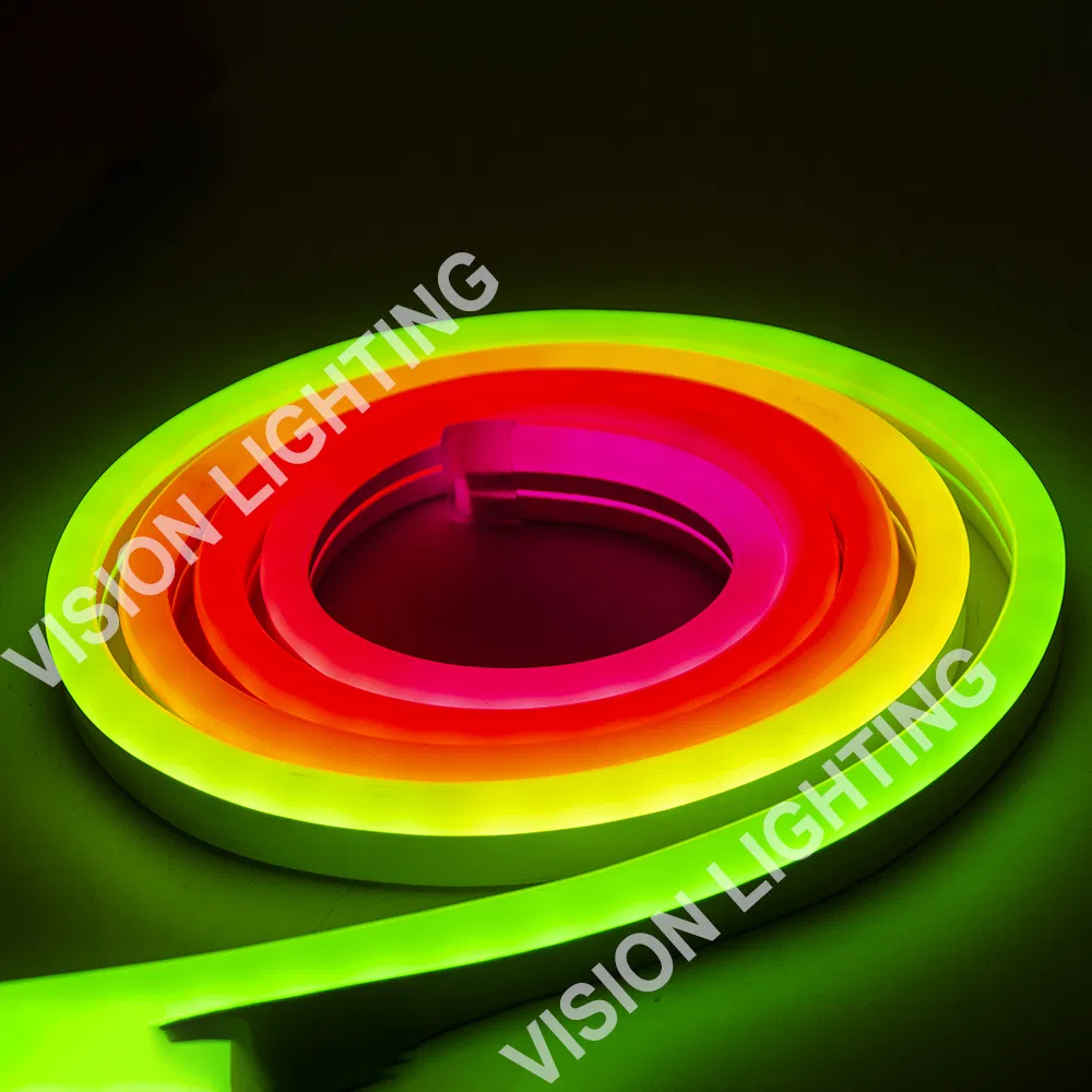 Paisagem ao Ar Livre 24V DMX512 Pixels Decoração de Natal Neon LED RGB Fita de Luz