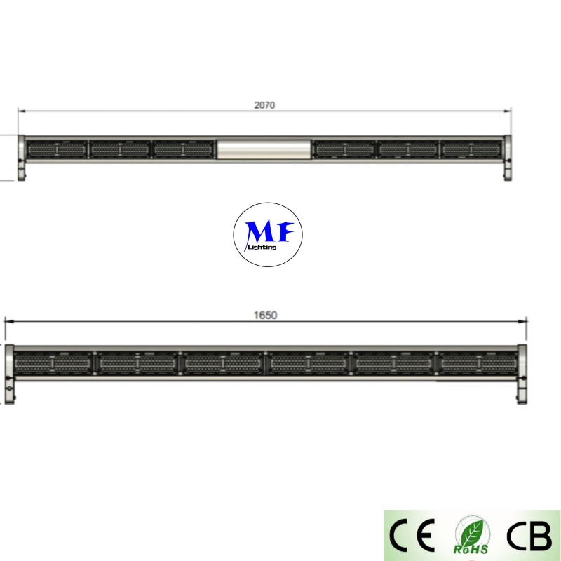 Preço de Fábrica Alu. Impermeável 150W 200W IP66 Ik10 Abrigo Subterrâneo Armazém Mineração Luz LED de Túnel