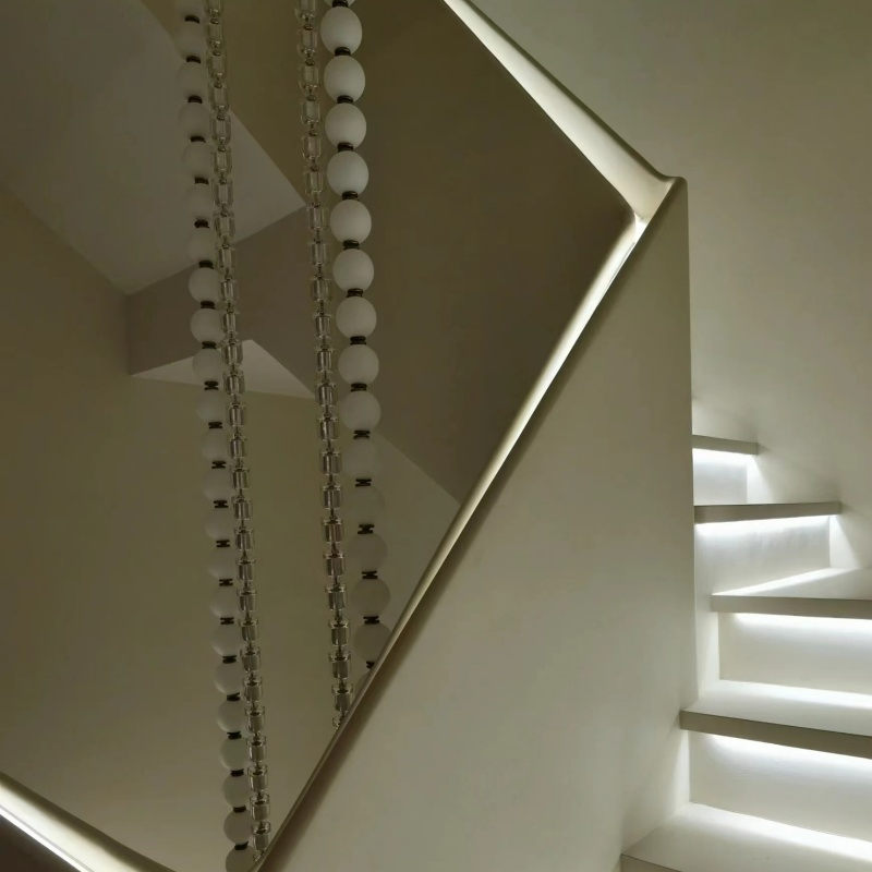 Luminárias LED Lineares Modernas para Teto Alto, Lustre de Anel de Luxo para Hotel