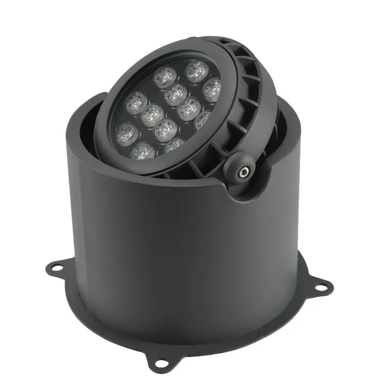 Spotlight LED RGB para Cintura, Luz de Paisagem Semi Enterrada, Holofote para Tronco de Árvore, Lâmpada de Árvore para Parque ao Ar Livre, Impermeável IP67