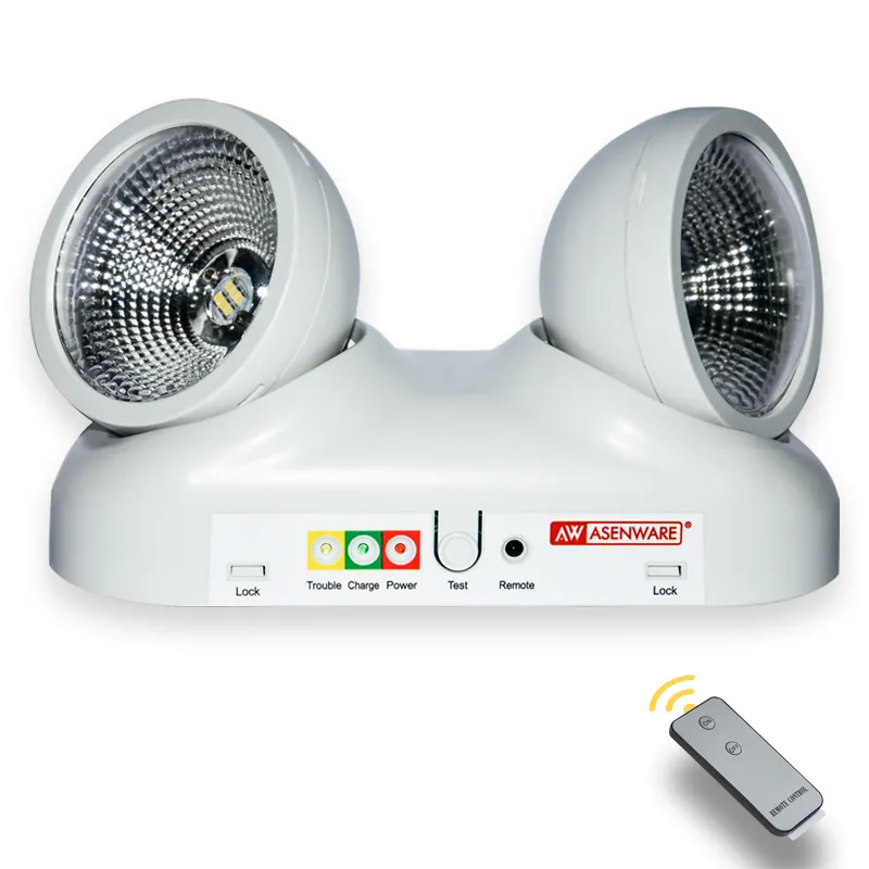 Luz de Emergência de Dois Pontos Montada na Parede