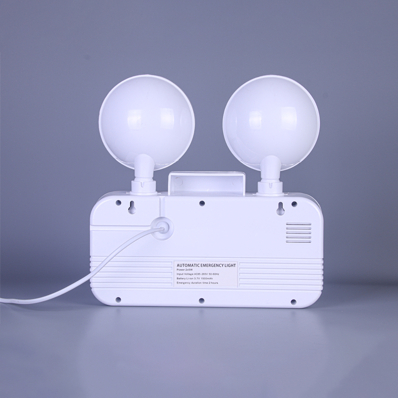 Luz de Emergência LED Interna com Bateria de Backup para Saída de Escape Twin Spot Montada na Parede para Casa