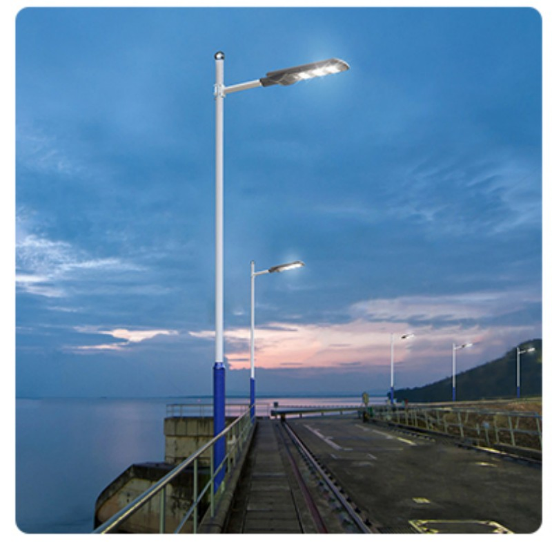 6500K Luz de Rua Comercial Pública ao Ar Livre 150W 200W Iluminação Solar Tudo-em-Um