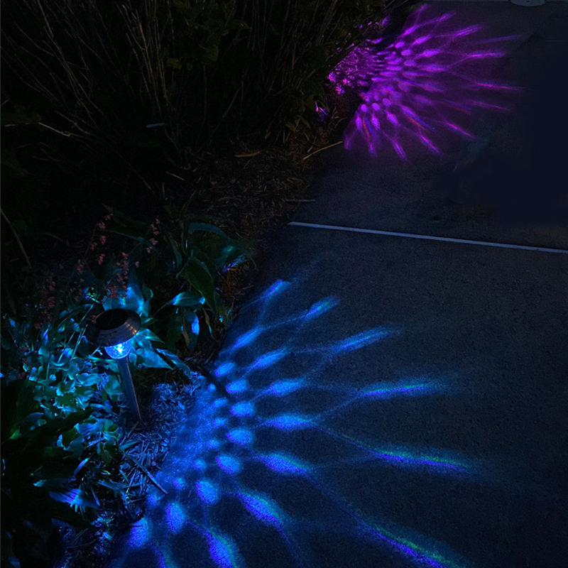 Melhor Preço IP65 Luz de Projeção LED Solar à Prova d'Água para Jardim ao Ar Livre para Caminho Paisagístico, Entrada de Veículos, Portão, Gramado, Segurança Paisagística