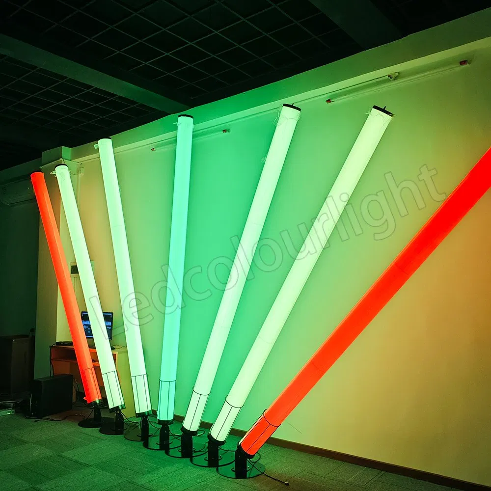 Tubo de Luz LED 3m 3D Pixel DMX RGB DJ Estágio IP65 Disco Digital LED de Pé Suspenso 360 Luz de Endereço de Grau para Festa Paisagem Decoração Externa