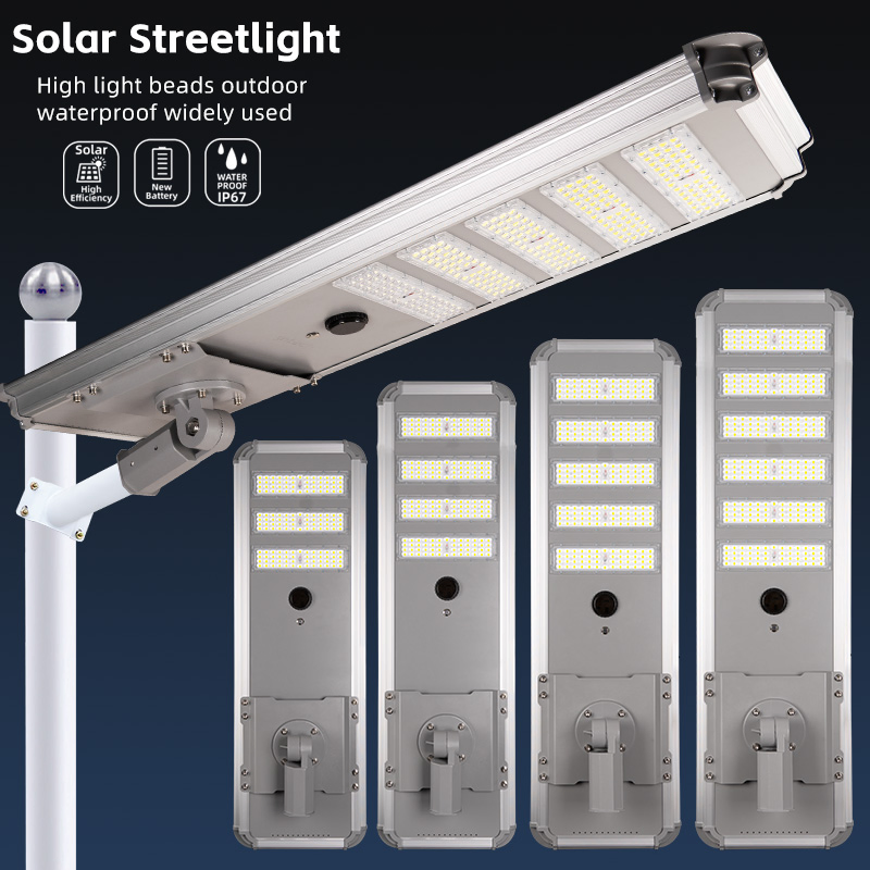 500W Iluminação Pública Solar Comercial para Passarelas Pedonais Municipais