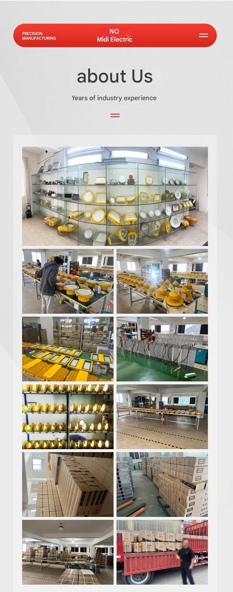 Certified Hazardous Location Gas Station Petrochemical Industry LED Explosion-Proof Lighting