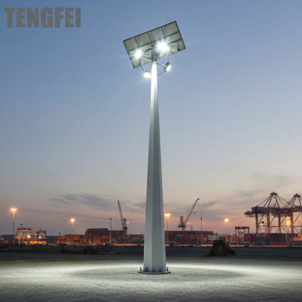 Bom Serviço Brilhante 15-20m Sistema Comercial Tengfei Iluminação de Poste de Alta Mast LED 15m~50m
