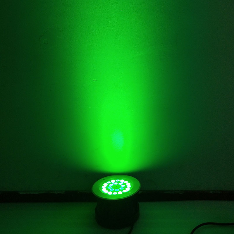 Luz LED Inground RGB DMX IP68 à prova d'água, lâmpada de degrau para deck, luz de jardim ao ar livre, luz de túnel para piscina, luzes subterrâneas para paisagismo