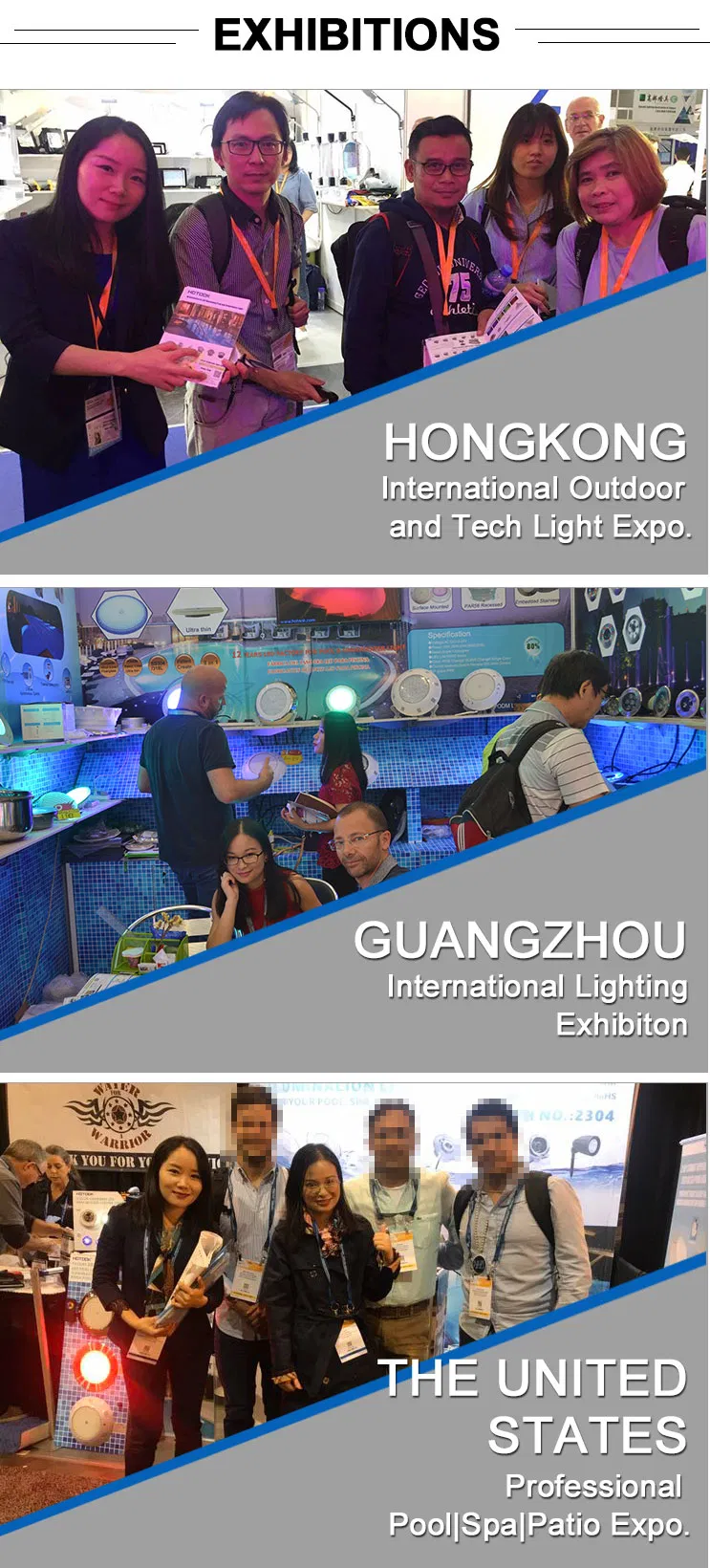 Exposição Luzes LED Subaquáticas