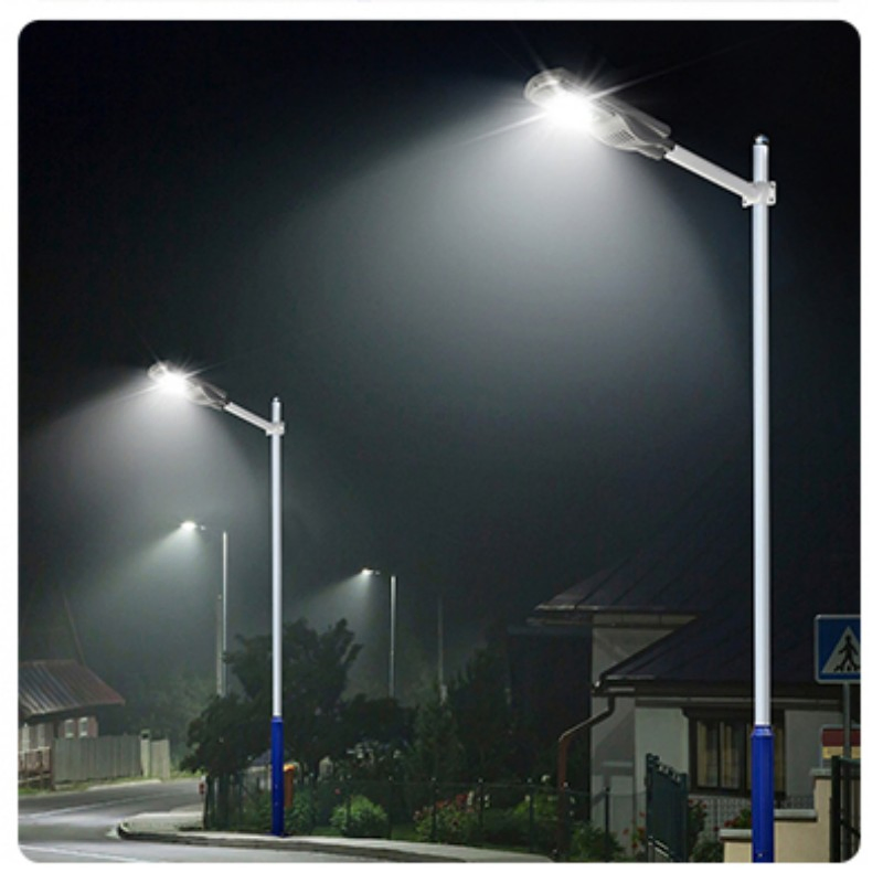 6500K Luz de Rua Comercial Pública ao Ar Livre 150W 200W Iluminação Solar Tudo-em-Um