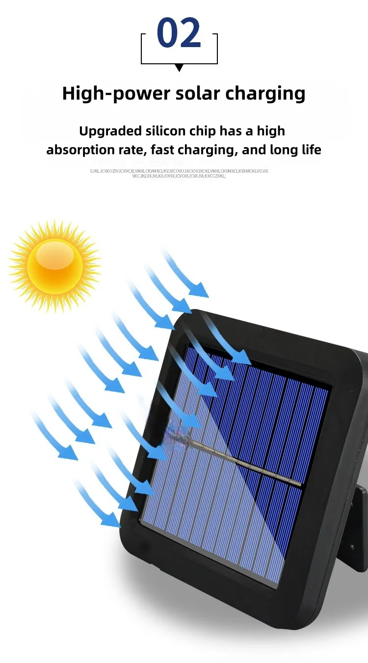 Luz de parede LED com sensor de movimento solar para segurança