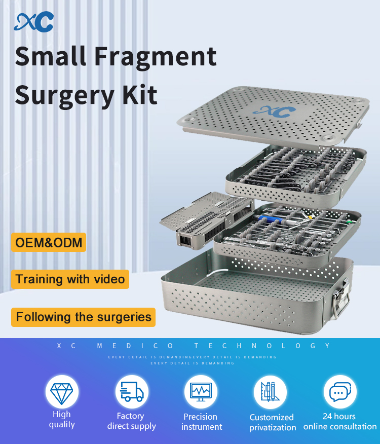 Orthopedic Surgical Trauma Implant Distal Radius and Proximal Humerus Locking Plate Instrument Small Fragment Set