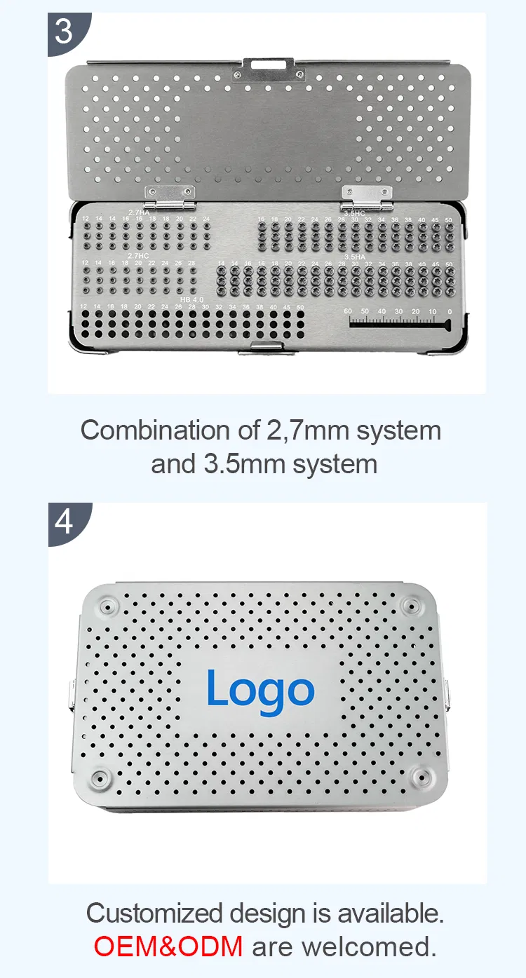 Orthopedic Surgical Trauma Implant Distal Radius and Proximal Humerus Locking Plate Instrument Small Fragment Set