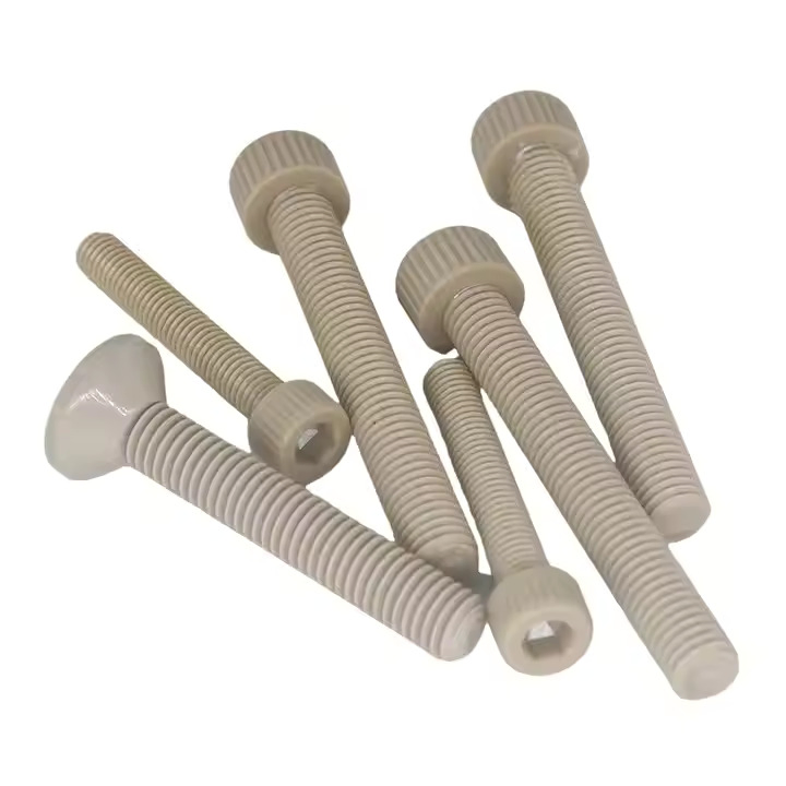 Peek Insulated Plastic Bolt Countersunk Phillips Head Machine Insulated Screw