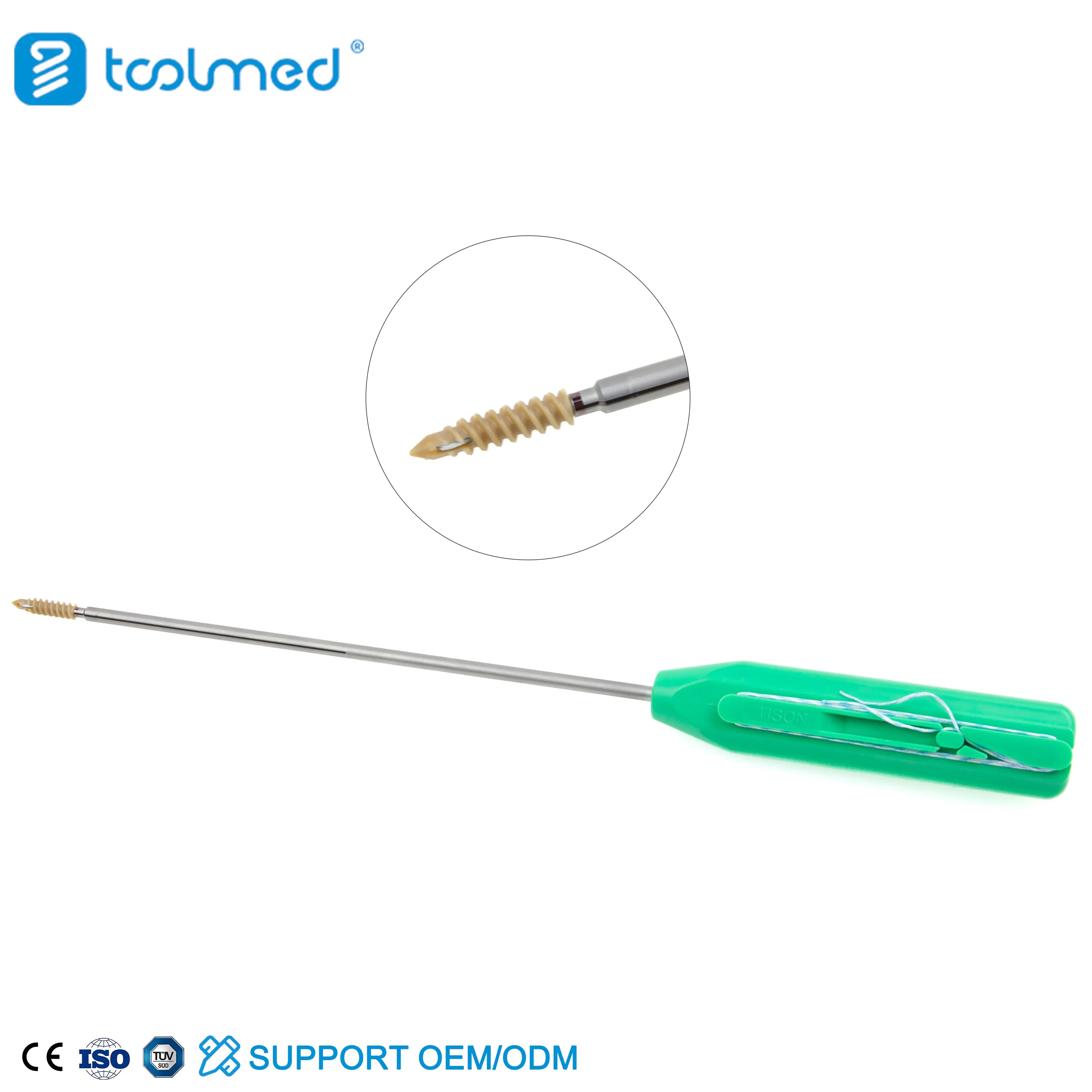 Knotted Titanium Suture Anchor (without no seams nor needle work)