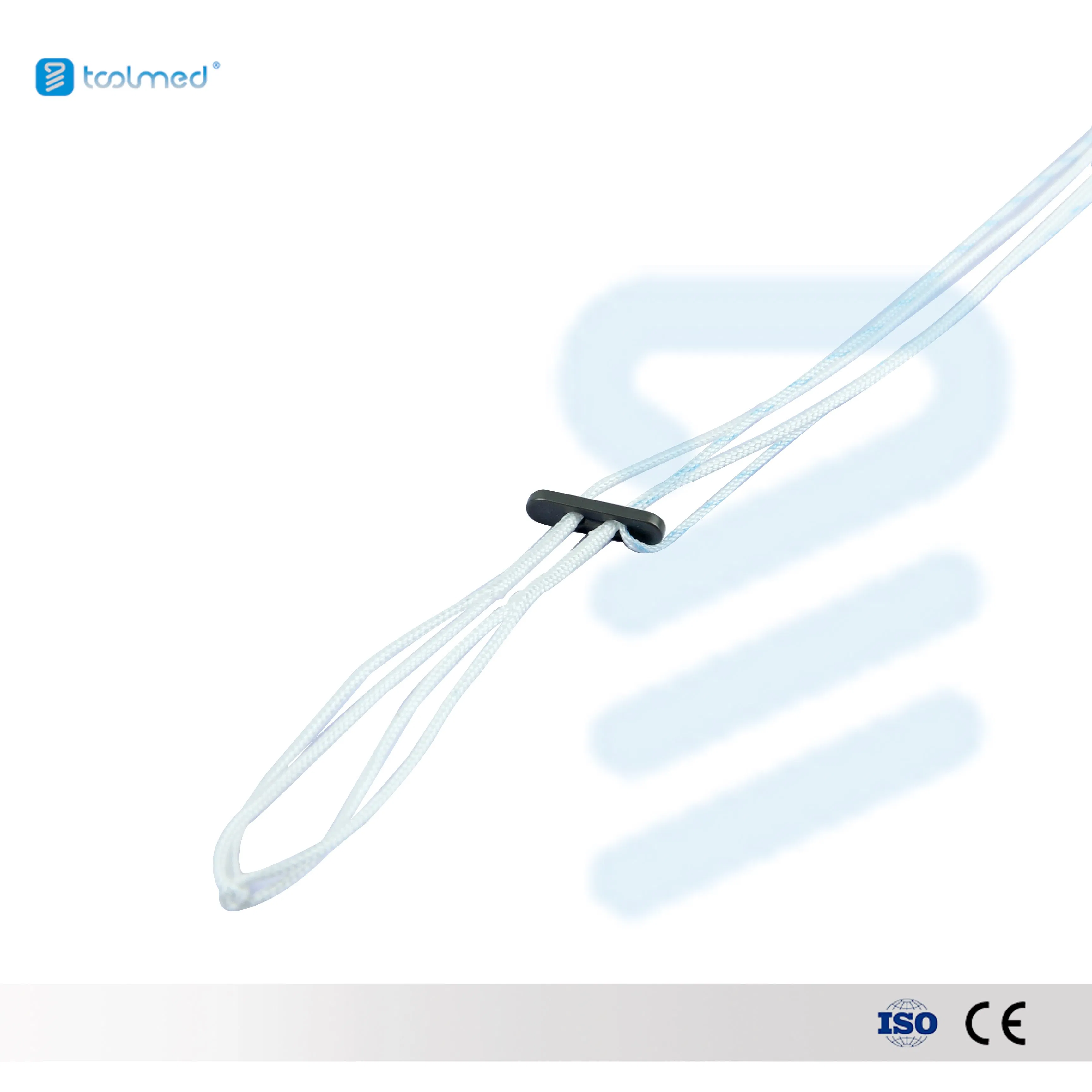 Orthopedic Trauma Sports Medicine Repair Anchor Fiber Medical Suture with Titanium Adjustable Fixation Knotless Button