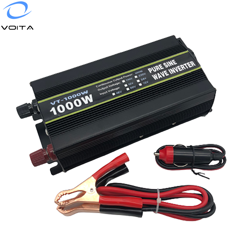 1000W Pure Sine Wave Home Inverter DC to AC Battery Converter NFC Network 12V 220V Inverter for Appliances