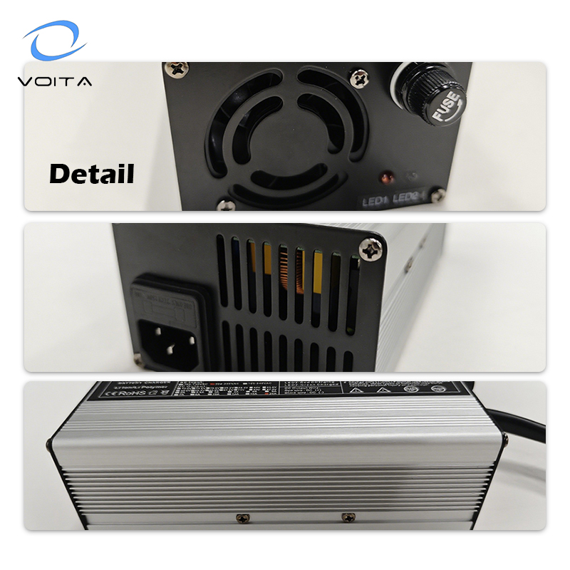 VOITATOP VT-QD180A 300W DC 24V 6A EV Charger High Efficiency Adapter for LED Lighting Desktop with UK Plug Aluminium