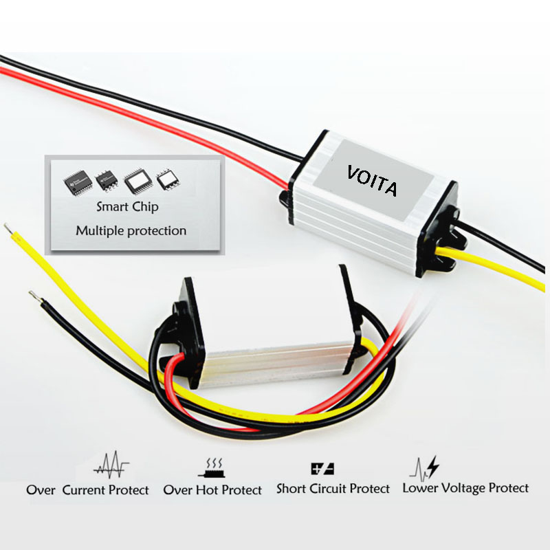 Hot Dc Dc Converter 5a 60w Voltage Regulator 24v to 12v Dc Step Down Buck Converter for Car