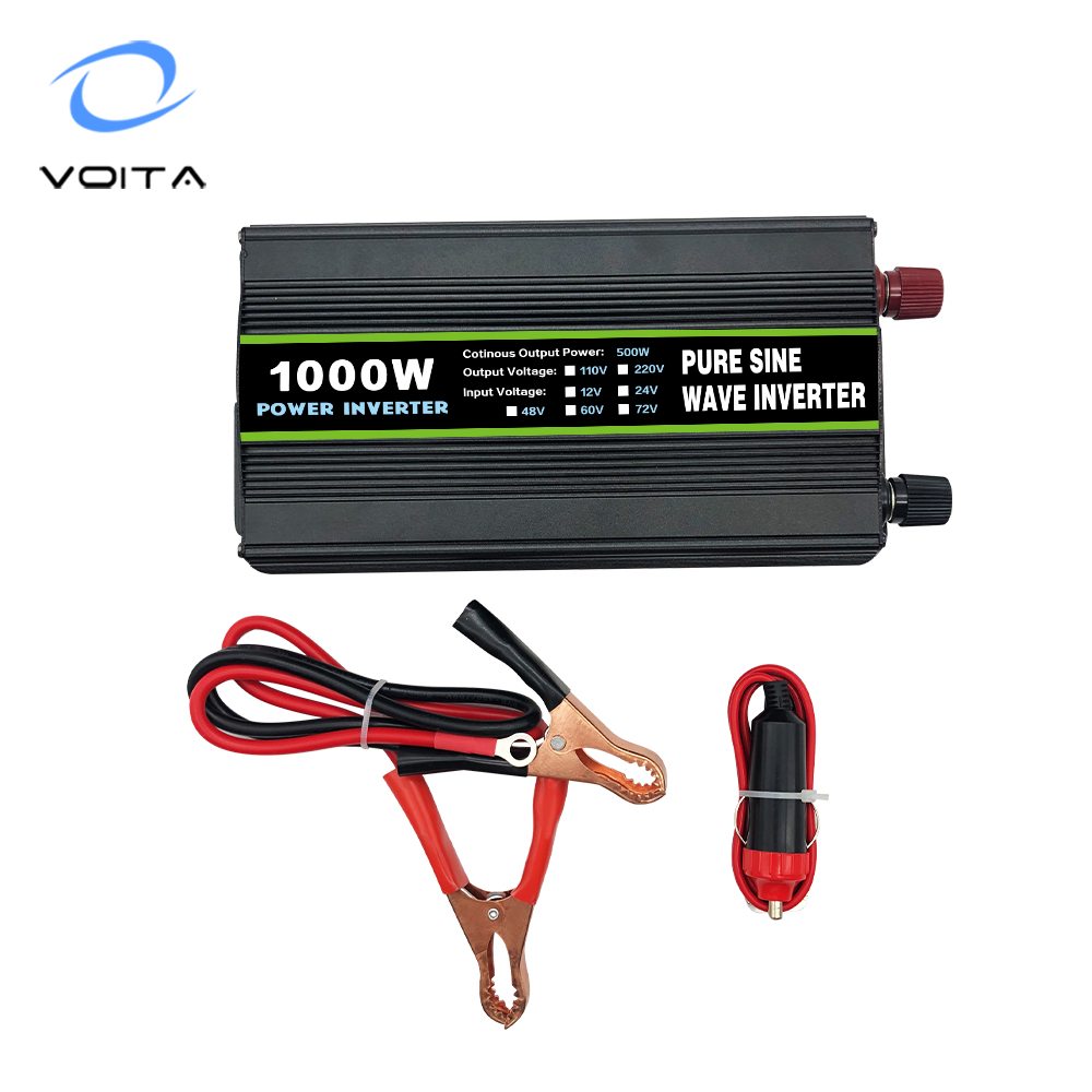High Frequency Dc to Ac Converter 500W 1000W Power Invertor 12 v to 220v Invert Pure Sine Wave Inverter 1000 Waat