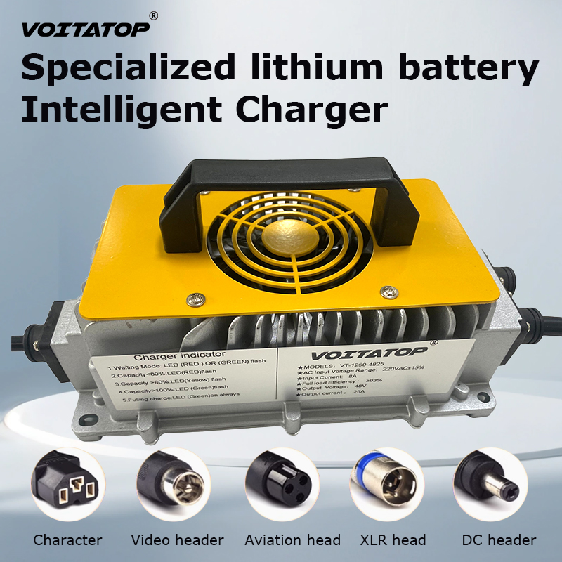 Custom Automatic 96v Battery Charger 96V 20A Fast Smart Lead Acid Lithium Ion Lifepo4 96 Volt Battery Charger with Lcd Display