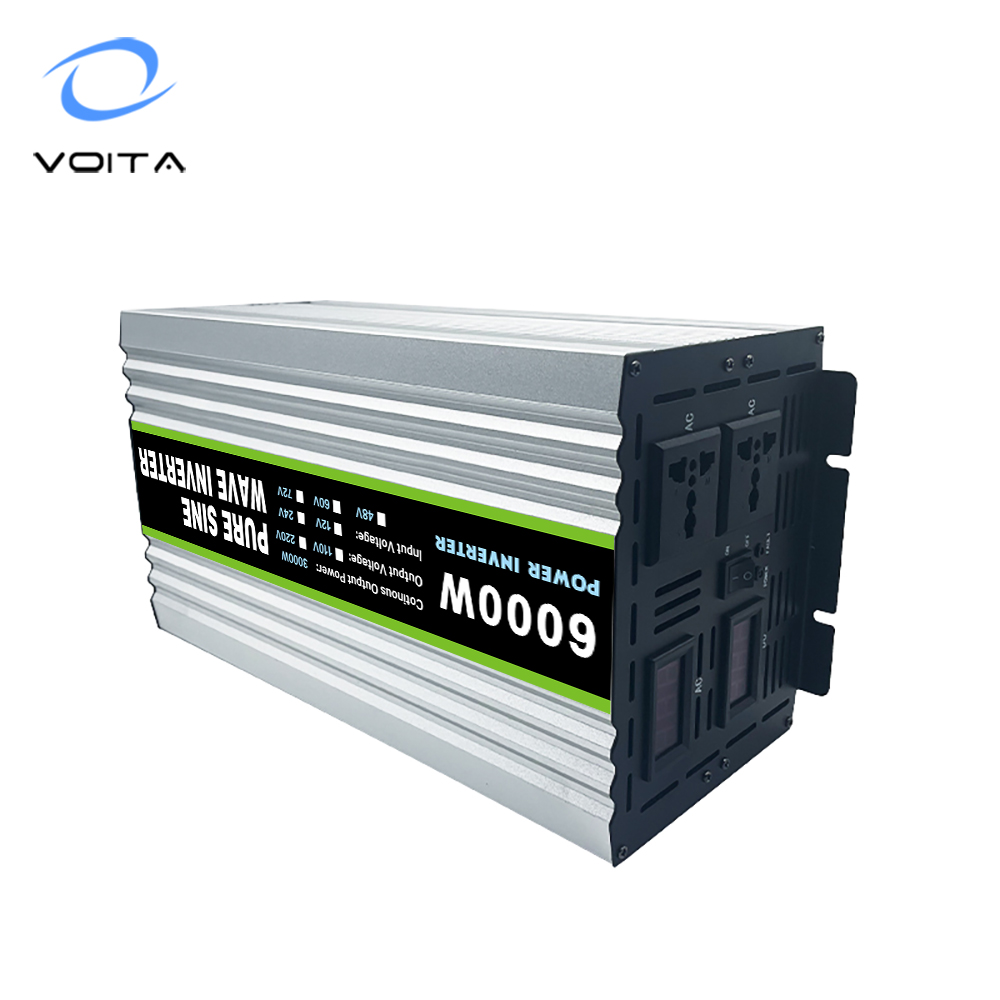 VOITA High Frequency Invertor 12v 24v to 220v Pure Sine Wave Inverter 6000w with Electronic protection