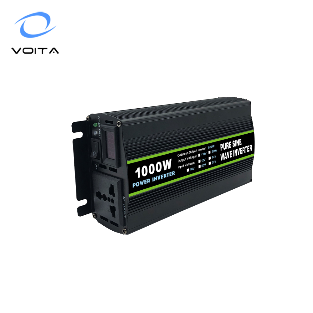 High Frequency Dc to Ac Converter Power Invertor 12v to 220v Invert Pure Sine Wave Inverter 1000 Waat From China Manufacturer