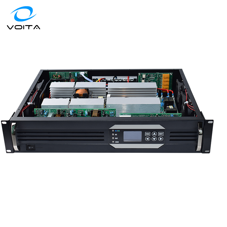 2U Rack Mount 220VAC 24 Volt Pure Sine Wave Inverter for Telecom Use