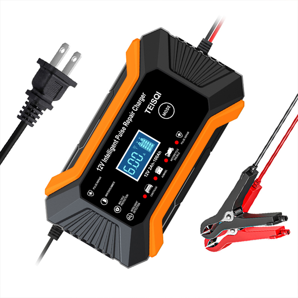 12V/24V 5A/6A/8A/10A/12A Automatic Pulse Repair Charger Multi-Intelligent Industrial Battery Charger