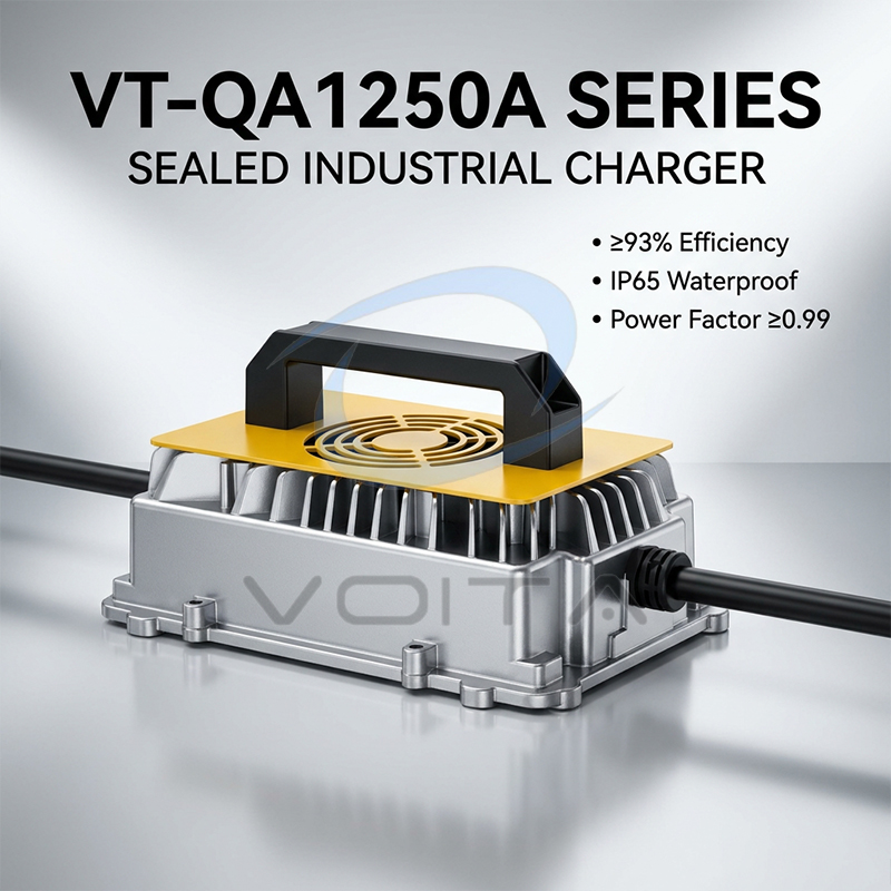 Waterproof IP67 24V 36V 48V 72V 96V Sealed Lead Acid LiFePO4 Power Battery Charger Professional Industrial