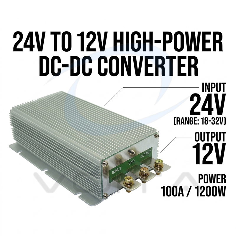 DC to DC 1200W Step-down Converter 24V to 12V 100A Single Phase Industrial Use Buck Converter with CE