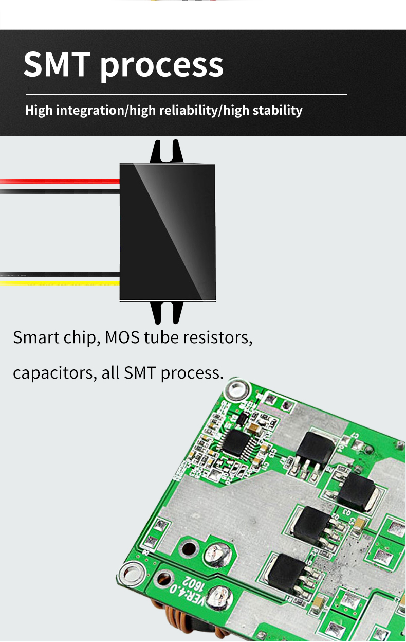 High Efficiency 24V-12V 10A 120W DC Step Down Converter Voltage Regulator