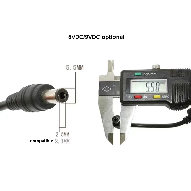 Water Proof 5V to 9v 12v Dc Dc Usb  boost Cable Power Converter with 5.5*2.1mm 5.5*2.5mm Dc Jack for Mini Fan